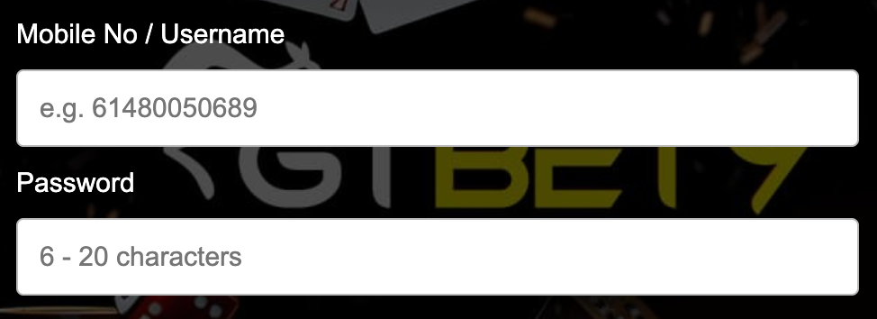 Login